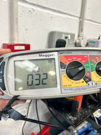 Photo of electrical test equipment used for carrying out testing as per BS7671 wiring regulations 